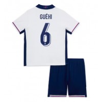 Camiseta Inglaterra Marc Guehi #6 Primera Equipación para niños Eurocopa 2024 manga corta (+ pantalones cortos)